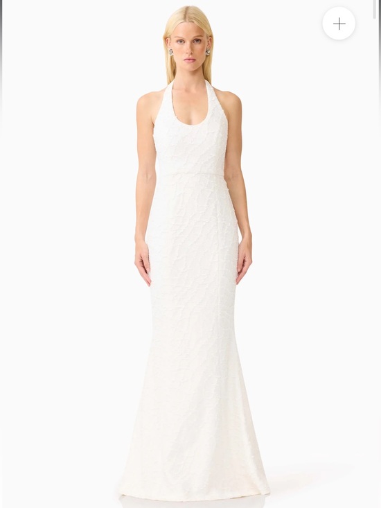 Elliatt Dresses & Skirts - elliatt alexandra white lace halter neck maxi gown bridal dress size small NEW